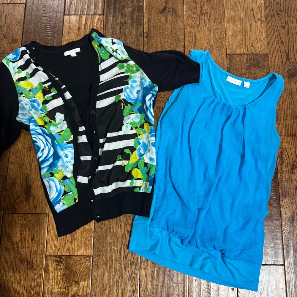 New York & Company Vibrant Blue Top